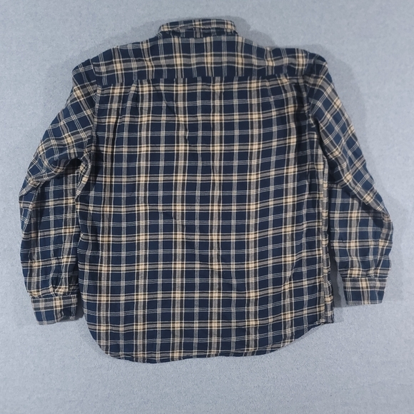 Beretta Button Down Flannel Shirt Mens 2XL Blue Long Sleeve XXL - Picture 4 of 9